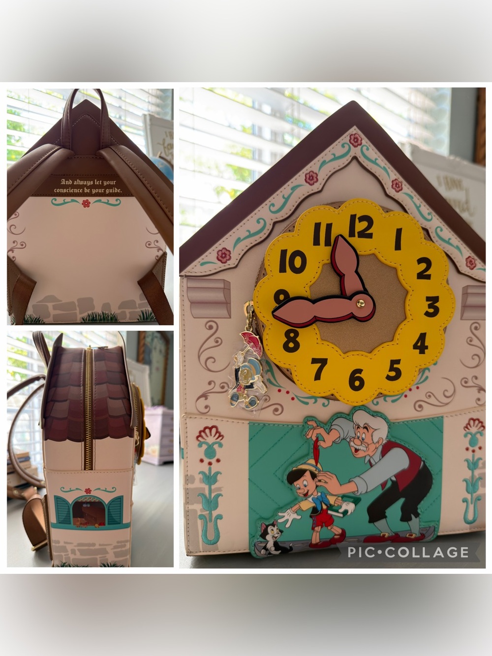 Loungefly Disney Pinocchio Cuckoo Clock Mini Backpack